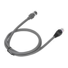 Estensione di cavo Ethernet resistente all'acqua da 1 m per satellite rettangolare mini grigio