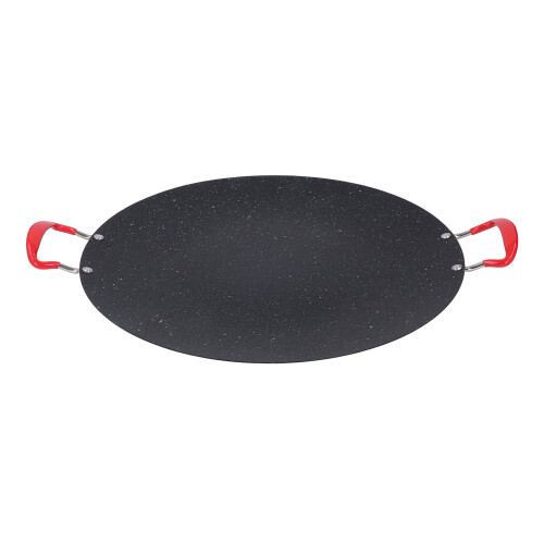 Poêle-grill coréenne en fer rond antiadhésive portable M
