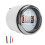 2in Fuel Level Gauge LED Digital Display, IP67, 0-100%, White 15