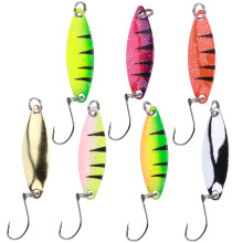7 Stück Mehrfarbige Metall- Pailletten Löffel Lockstoff für kleine Fische