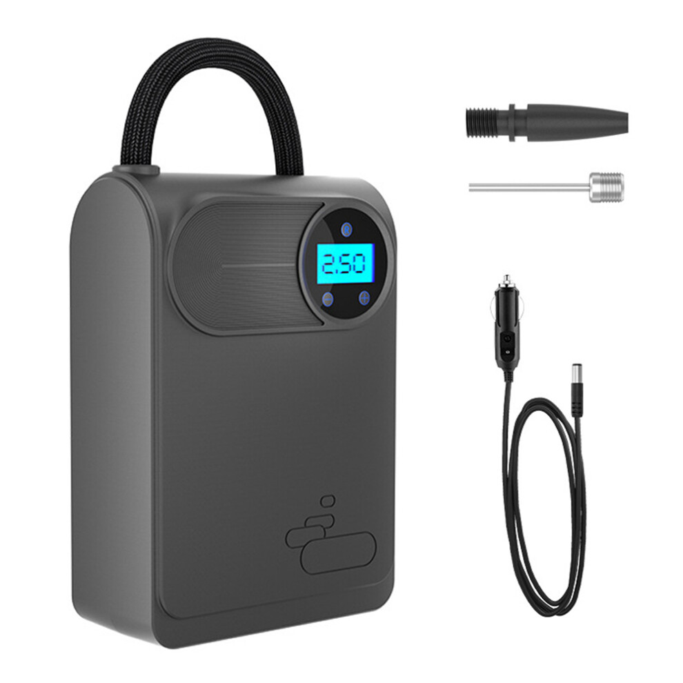 Portable Electric Air Compressor For Car, Bike, Balls Â 80W, Black 6951333801359