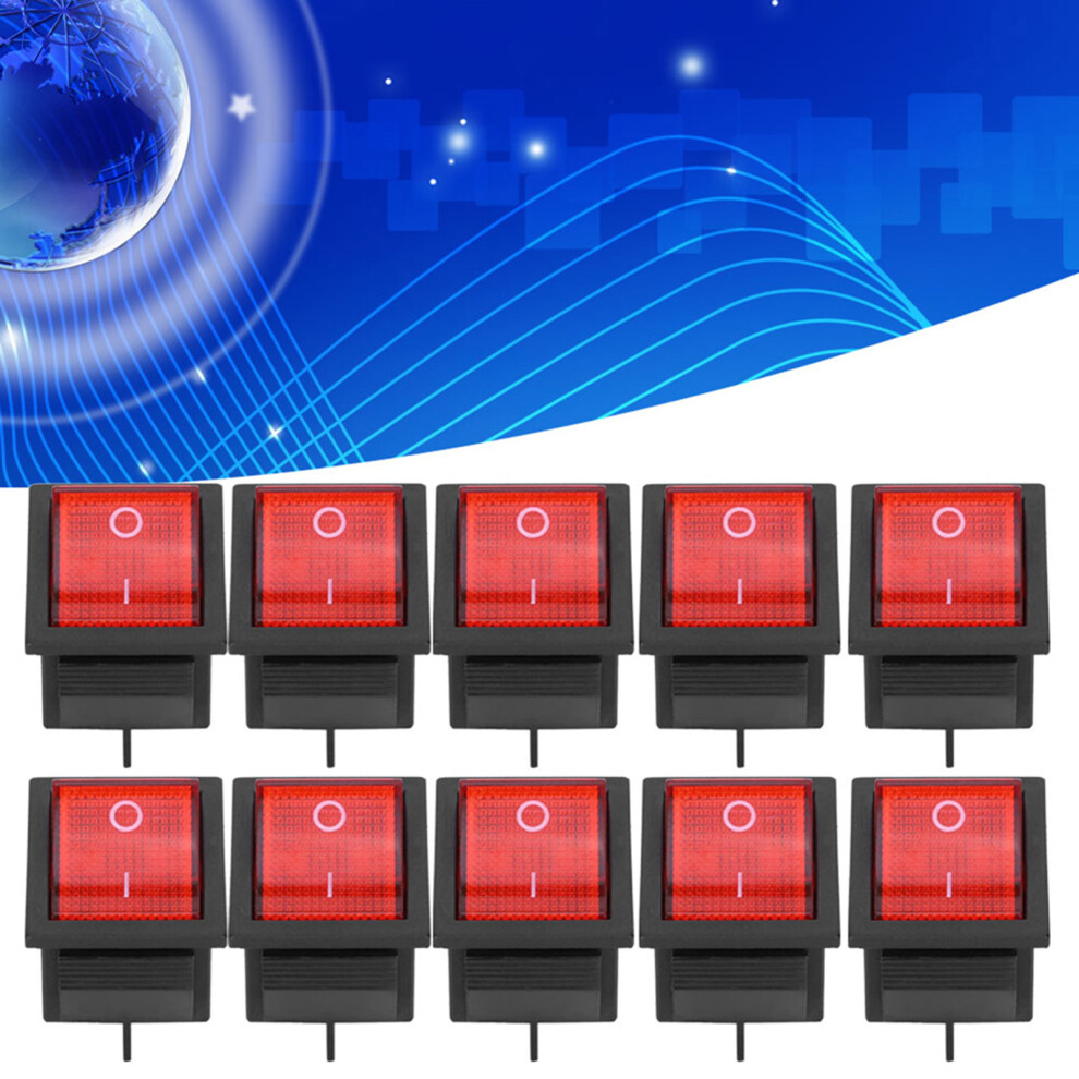 Heat & Corrosion Resistant 10Pcs 4-Pin Kcd4 Rocker Switch On/Off 7621333804276