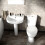 NES Home Nes Home White Pedestal Basin Toilet 1700 Bath Tap and Front Panel Set 8