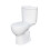 NES Home Nes Home White Pedestal Basin Toilet 1700 Bath Tap and Front Panel Set 11