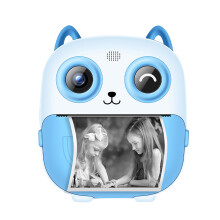 1080P Cámara de impresión instantánea para niños 2.4in Rosa/Azul 32GB