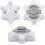 Shoe Spikes 14 Pack Soft Spikes Replacement Cleats For Training Aids White Gray 5