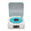 Altavoz Bluetooth de tocadiscos vintage 1500mAh blanco 11
