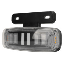 Luz trasera de 12 V con soporte para placa, PVC negro 169 g