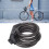 Cadenas de vélo à code à 5 chiffres 12 mm/0,47 po, 1200 mm 16