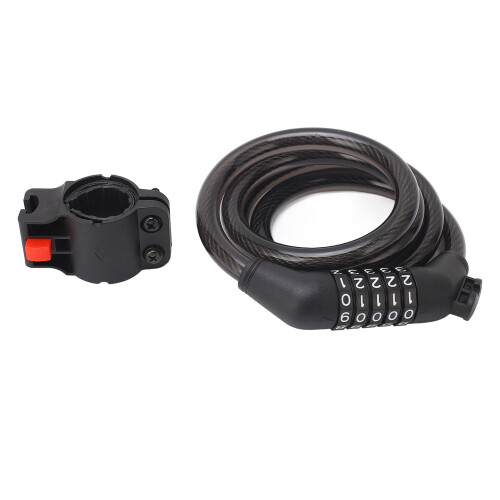 Cadenas de vélo à code à 5 chiffres 12 mm/0,47 po, 1200 mm 2