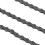 Chaîne de vélo à 9 vitesses, acier au carbone, taille M, argent 8