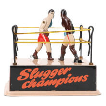 Giocattolo da pugilato a molla in ferro - Decorazione nostalgica per il ring
