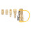 6PCS Brass RV Quick Connect Adapter Set for Trailers & Camping 12