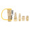 6PCS Brass RV Quick Connect Adapter Set for Trailers & Camping 3