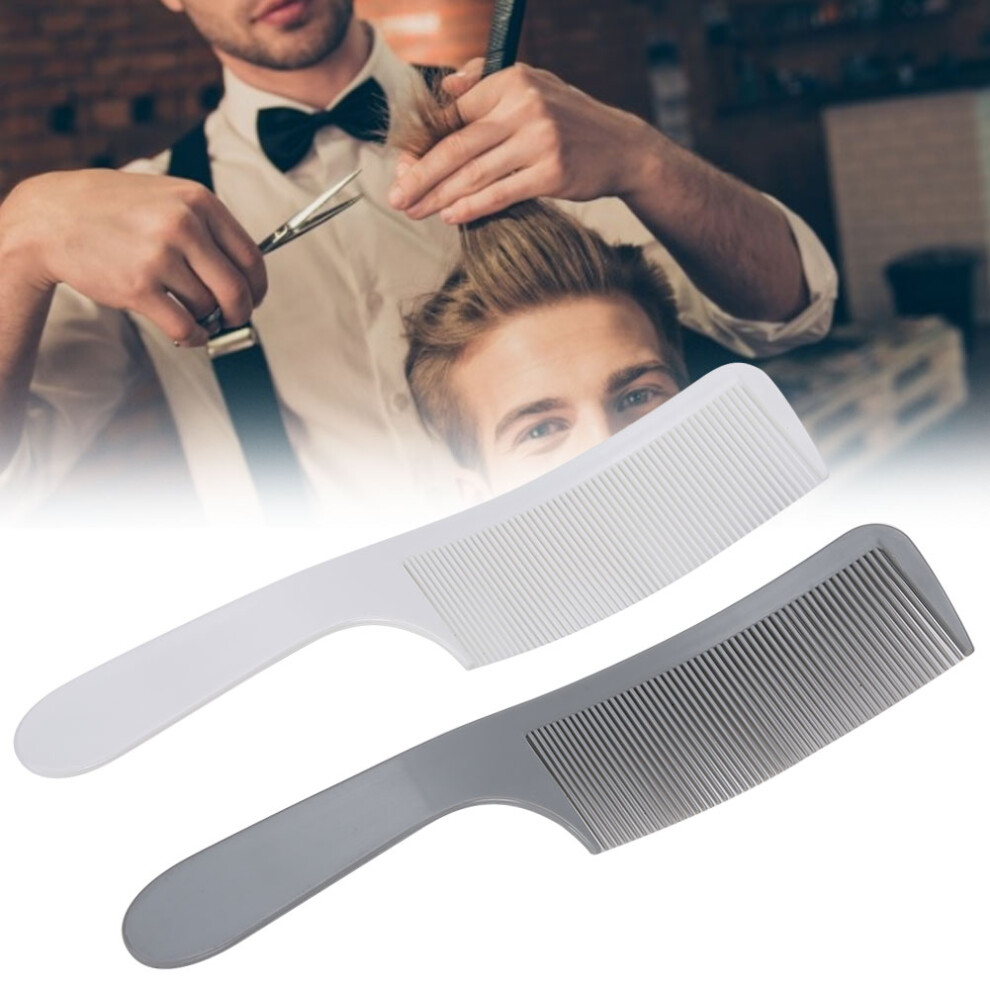 Curved Barber Clipper Comb for Men, Plastic Salon Hair Styling