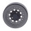 Set di 4 cerchi beadlock RC 1/10 1.9in alluminio grigio 9