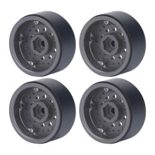 4 pièces 1,9 pouces jantes beadlock SCX10 I II III Gris