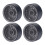 Set di 4 cerchi beadlock RC 1/10 1.9in alluminio grigio 1