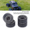 Set di 4 cerchi beadlock RC 1/10 1.9in alluminio grigio 5