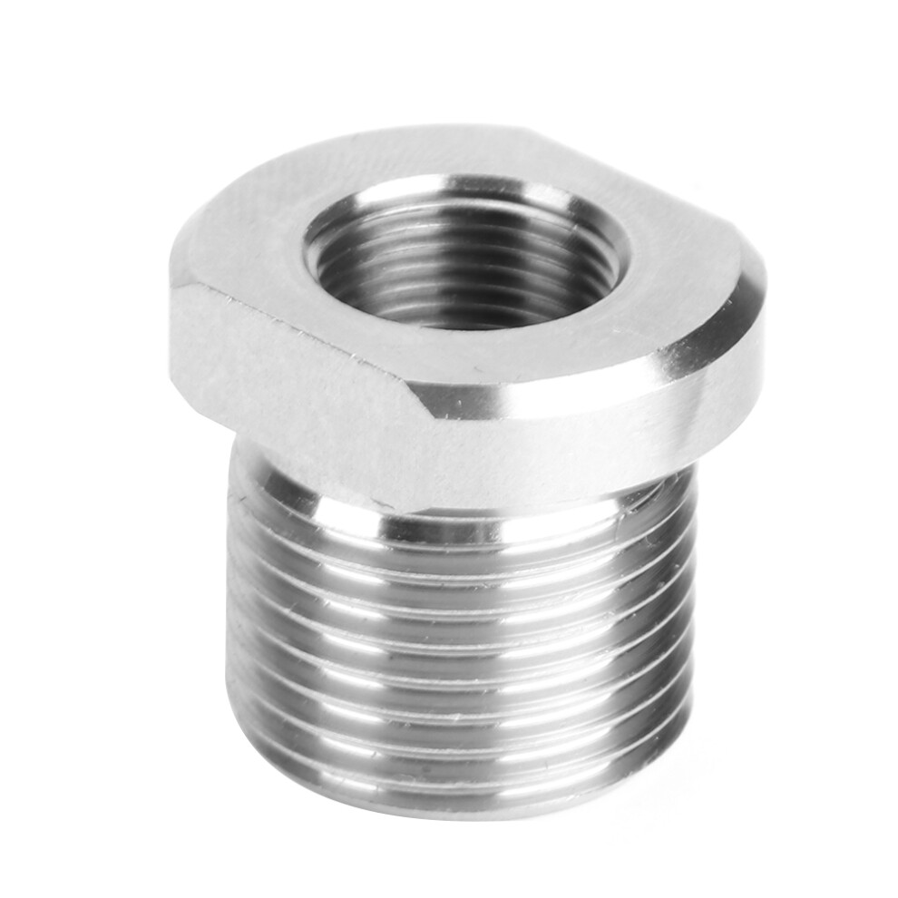 Stainless Steel Oil Filter Adapter 1/2Â28 To 3/4Â16 Universal 7891333817082