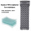 Matelas à pompe intégrée 1,9  0,6 m, 50 mm, bleu 5