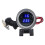 Indicatore 2-in-1 voltmetro e temperatura dell'acqua, nero, 12-36V 14