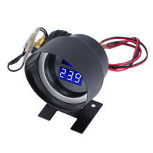 Indicatore 2-in-1 voltmetro e temperatura dell'acqua, nero, 12-36V