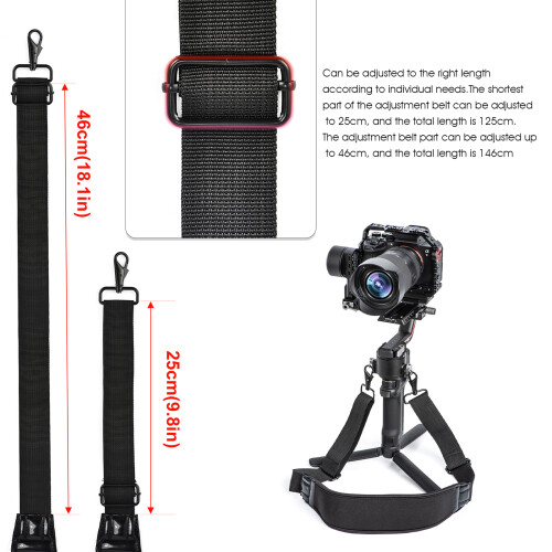 Cinghia per il collo nera RS 3/ RS 3 Pro/ RS 3 mini 145 g 2