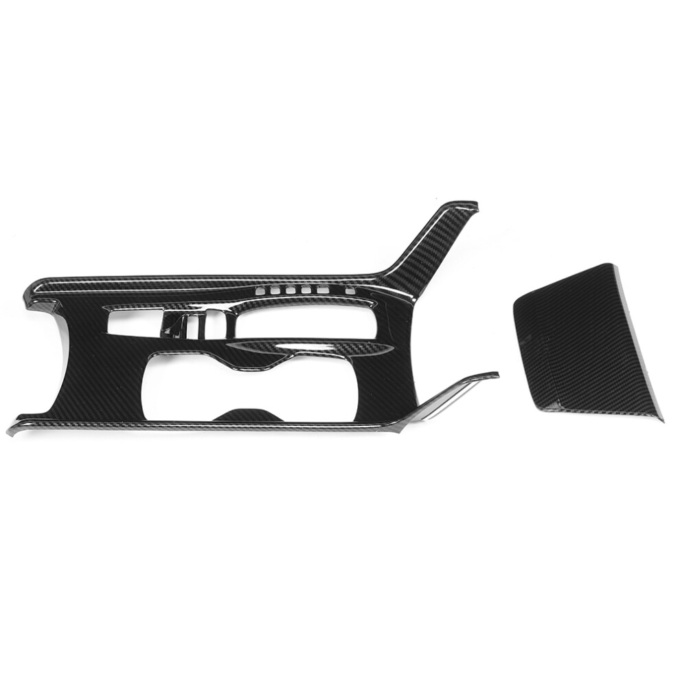 Car Gear Shift Panel Frame & Cigar Lighter Trim For Accord 2018-2020 Carbon Fiber Style 3661333819041