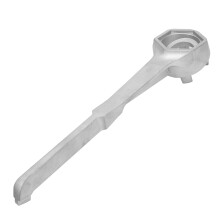 Clé de fût universelle en aluminium argenté 10-55 gal