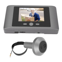 Viseur de porte numérique 2000mAh 2,8 pouces LCD noir