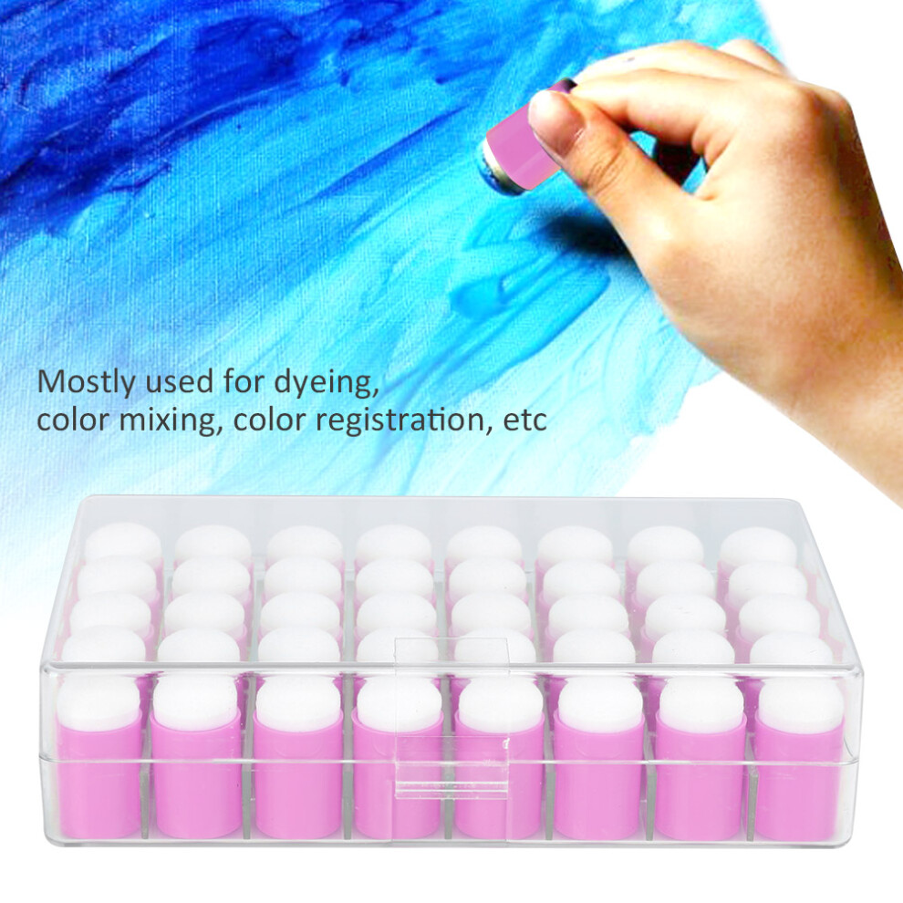 40Pcs Finger Sponge Daubers Art Ink Stamping Craft, Pink, 1.7X3cm 9431333819778