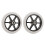 2er Pack 6 Zoll graue Frontrollen 1
