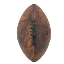 Ballon de rugby taille 9 en PU, 371 g, design vintage