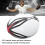 High Elasticity PVC Rugby Practice Ball Inflatable for Match & Training White 4