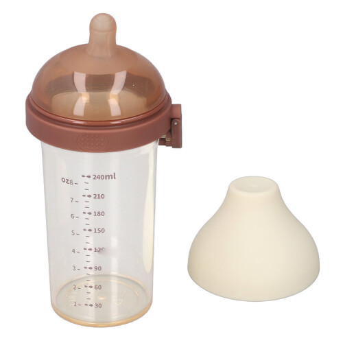 Bouteille marron à 2 trous ronds 240 ml 84,679180 mm 2