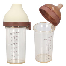 Bouteille marron Ă 2 trous ronds 240 ml 84,679180 mm