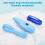 Kit da medico 15 pezzi 22.5x15x10cm Blu Bianco Rosso 6