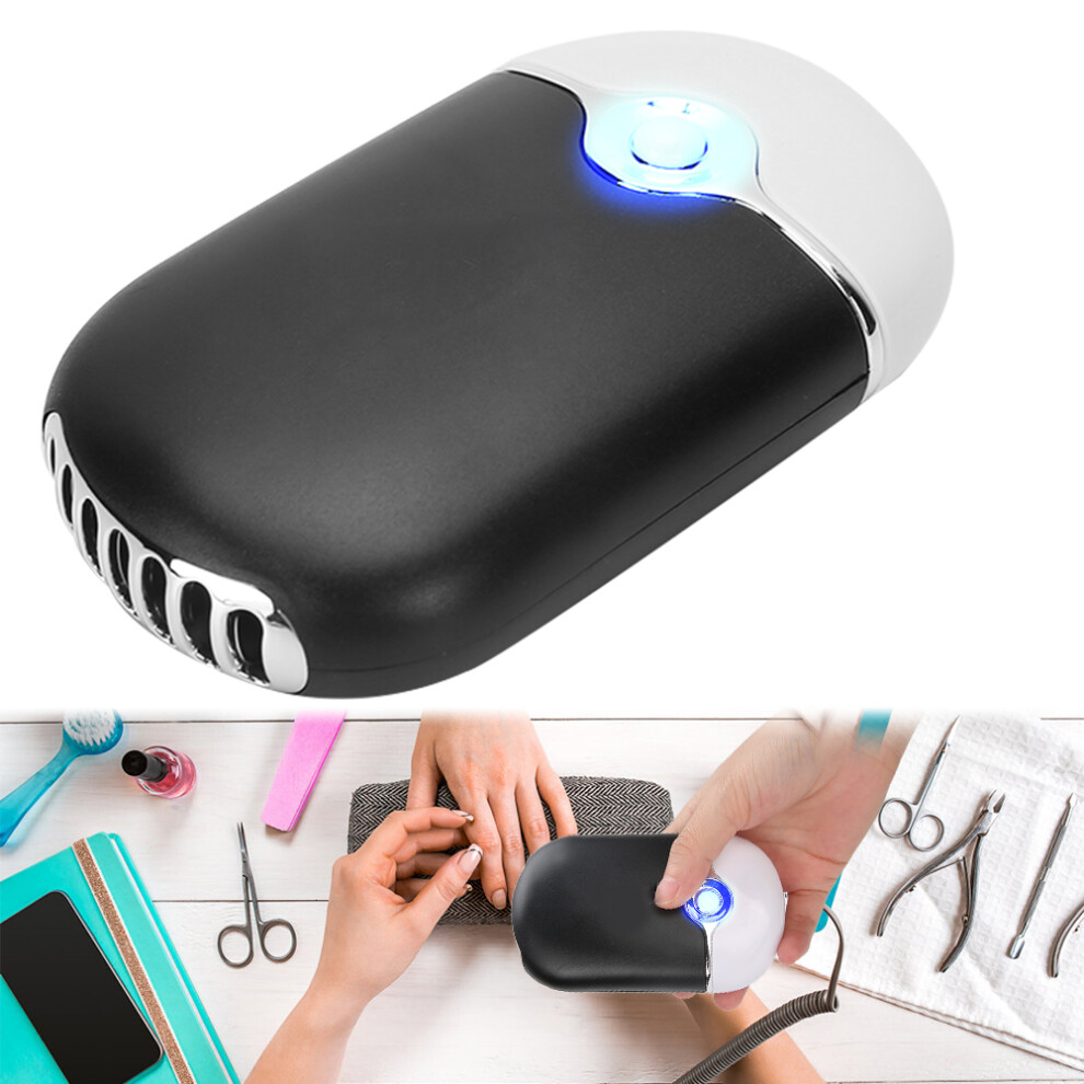 Black Usb Nail Fan Dryer 400Mah Multi-Color Portable Nail Art