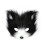 Ensemble de queue de renard - fourrure synthétique, taille unique, Noir/Blanc 5