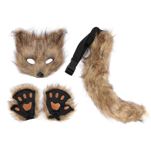 Fuchsschwanz-Cosplay-Set - Einheitsgröße, Grasgelb 2