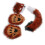 Fuchsschwanz Cosplay-Set - Kunstfell, Handschuhe - Rot 11