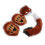 Fuchsschwanz Cosplay-Set - Kunstfell, Handschuhe - Rot 6