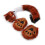 Fuchsschwanz Cosplay-Set - Kunstfell, Handschuhe - Rot 8