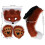 Fuchsschwanz Cosplay-Set - Kunstfell, Handschuhe - Rot 2
