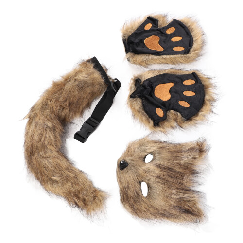 Fuchsschwanz-Cosplay-Set - Einheitsgröße, Grasgelb