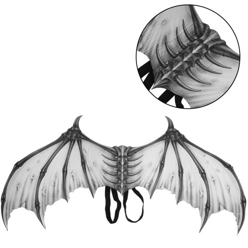 Kids Wing Folding Costume Prop for Halloween Party White Accessory
