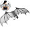 Kids Wing Folding Costume Prop for Halloween Party White Accessory 11