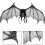 Kids Wing Folding Costume Prop for Halloween Party White Accessory 13