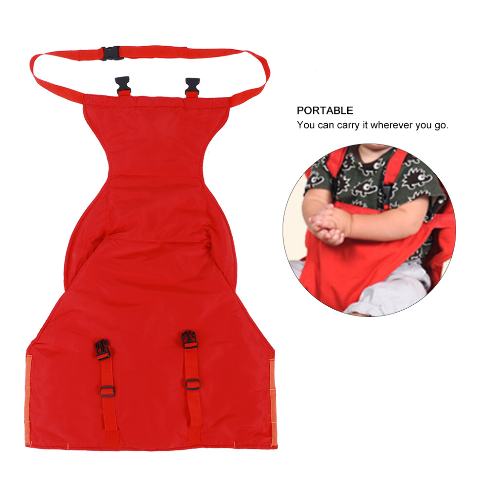 Portable Baby Travel Safety Harness High Chair – Red, 73x50x43cm
